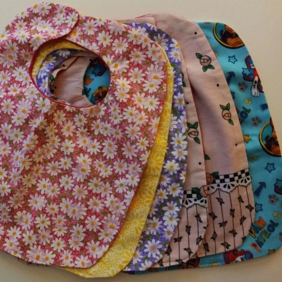 Handmade Other - Baby Bibs Set Of 6 NWOT FLORAL & PAW PATROL